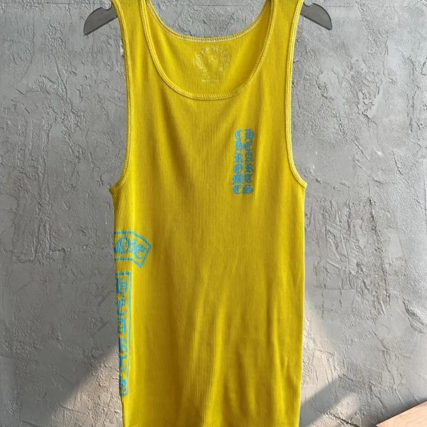 争奪戦【クロムハーツ】リブクロス スクロール 偽物Tank Top キャミソール Kug99882